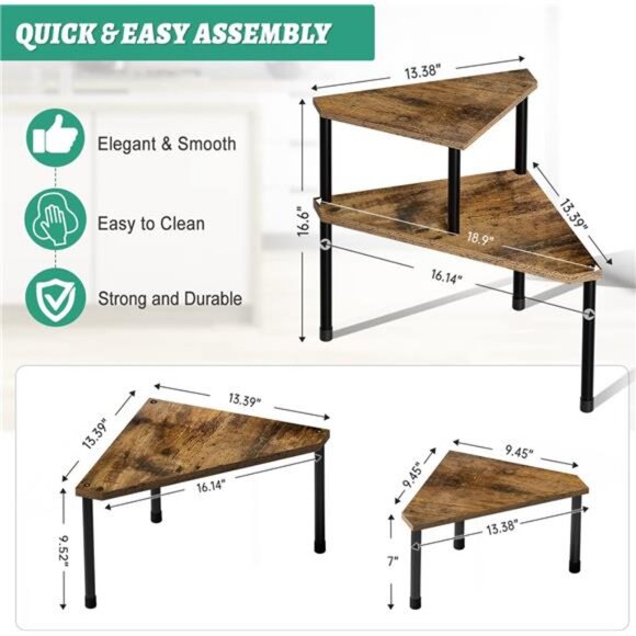 Kitchen Countertop Organizer Spice Rack for Salt, Bathroom Counter - Picture 2 of 7